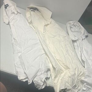 Men's White Dress Shirt - Classic Tailored Button-Down